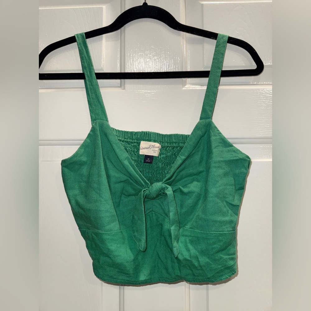 Women’s Green Tank Top with Bow